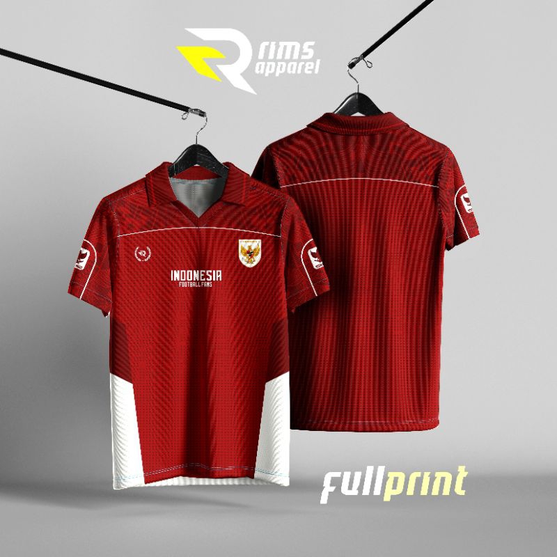 JERSEY SUPORTER TIMNAS INDONESIA FANTASY / Jersey timnas retro/ Jersey bola / Jersey casual / Jersey