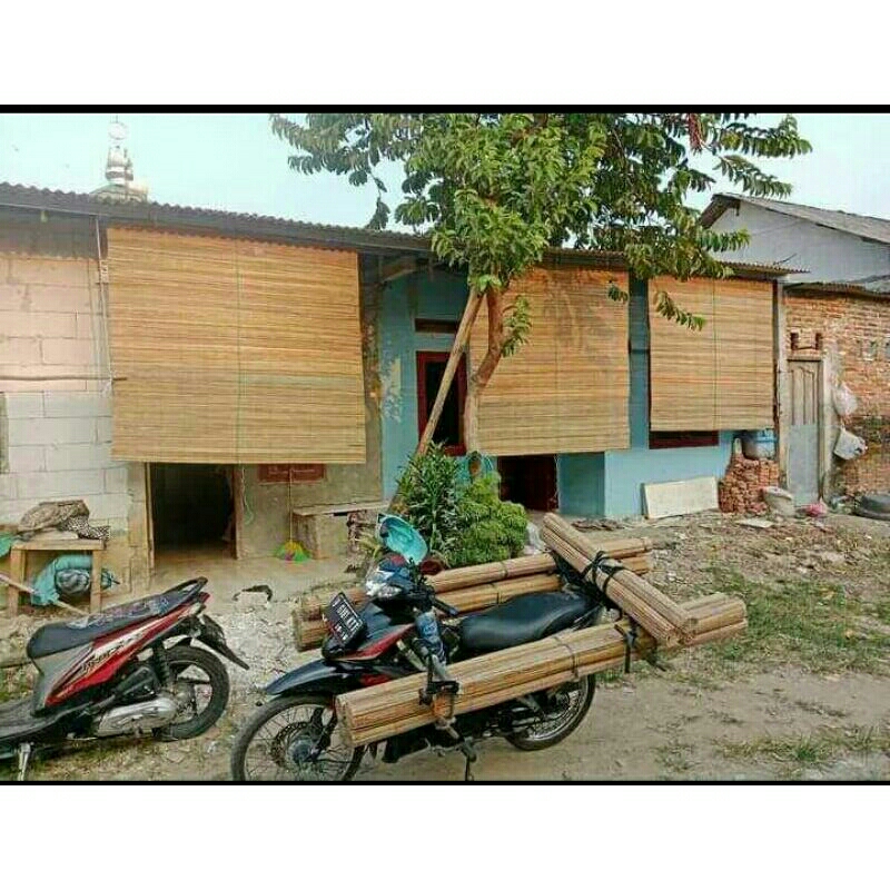 Tirai Krey Bambu & Sawit - Estetik & Natural untuk Rumahmu