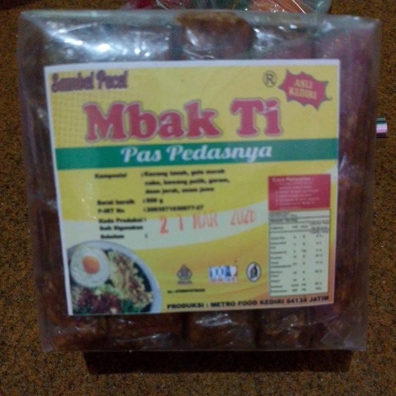 

Sambel Pecel Mbak Ti 500gr - Bumbu Pecel Khas Kediri