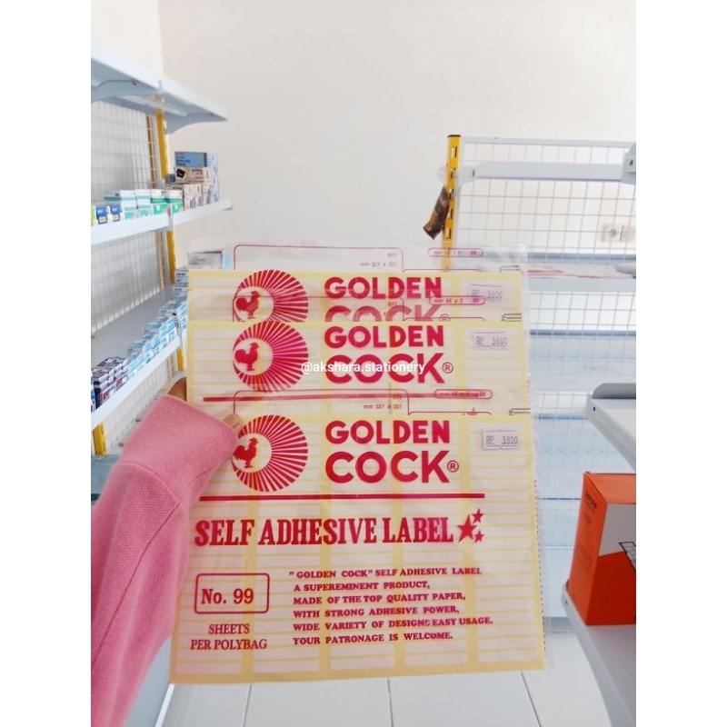 GOLDEN COCK - Kertas Label No. 99