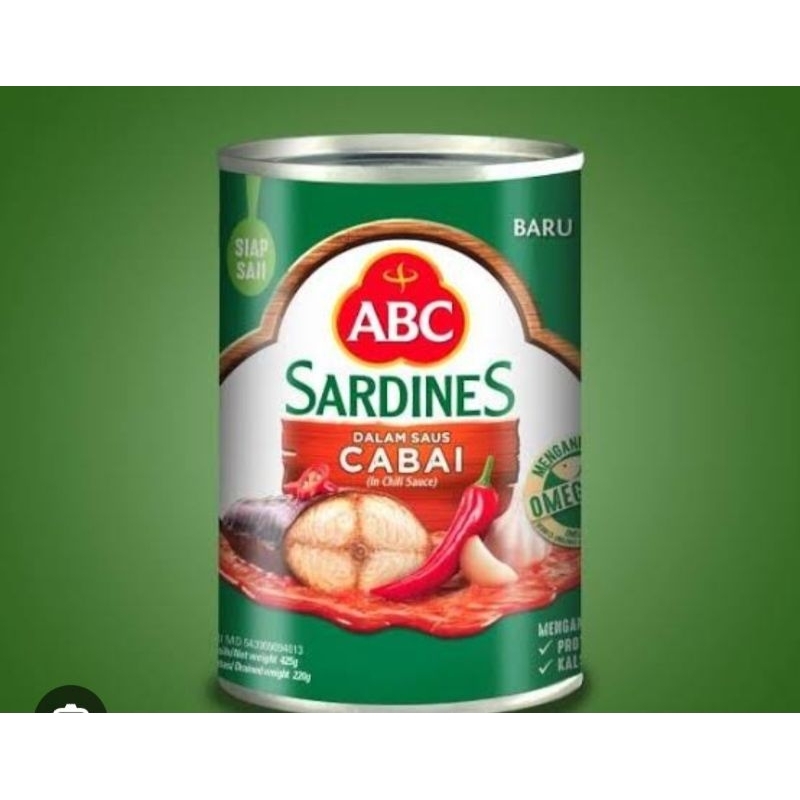 

sarden ABC kaleng besar 425 gram