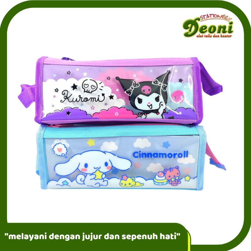 

Kotak Pensil / Pencil Case Kain Resleting Hello Kitty Kuromi Cinnamoroll 6404