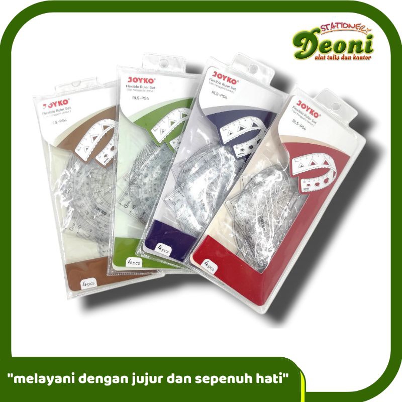 

JOYKO Flexible Ruler Set / Mistar Penggaris Lentur RLS-P24