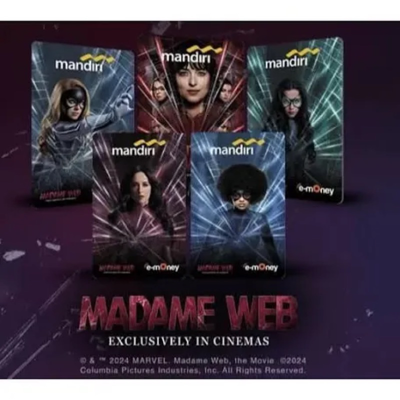 [BARU] kartu e toll emoney premium e-toll mandiri murah | e money card | design Madame WEB |  | Film