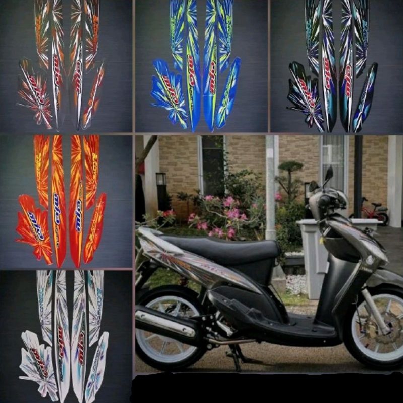 (BISA COD) Striping Lis Decal Standard Original Yamaha Mio Sporty 2009 Smile Striping Mio Smile 2008