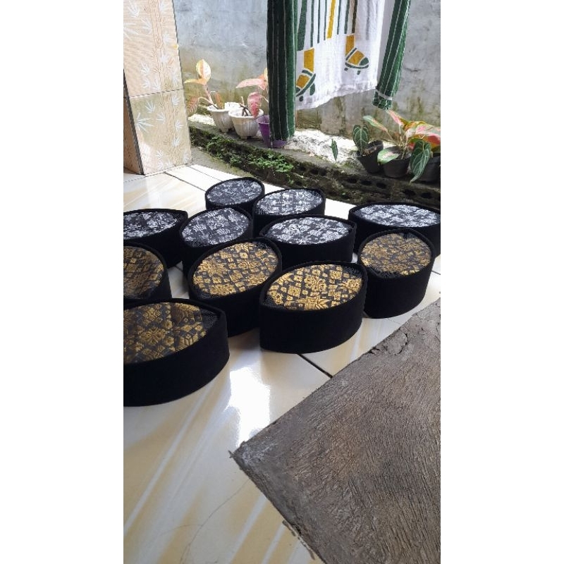 RB peci songkok hitam polos songket sultan AST