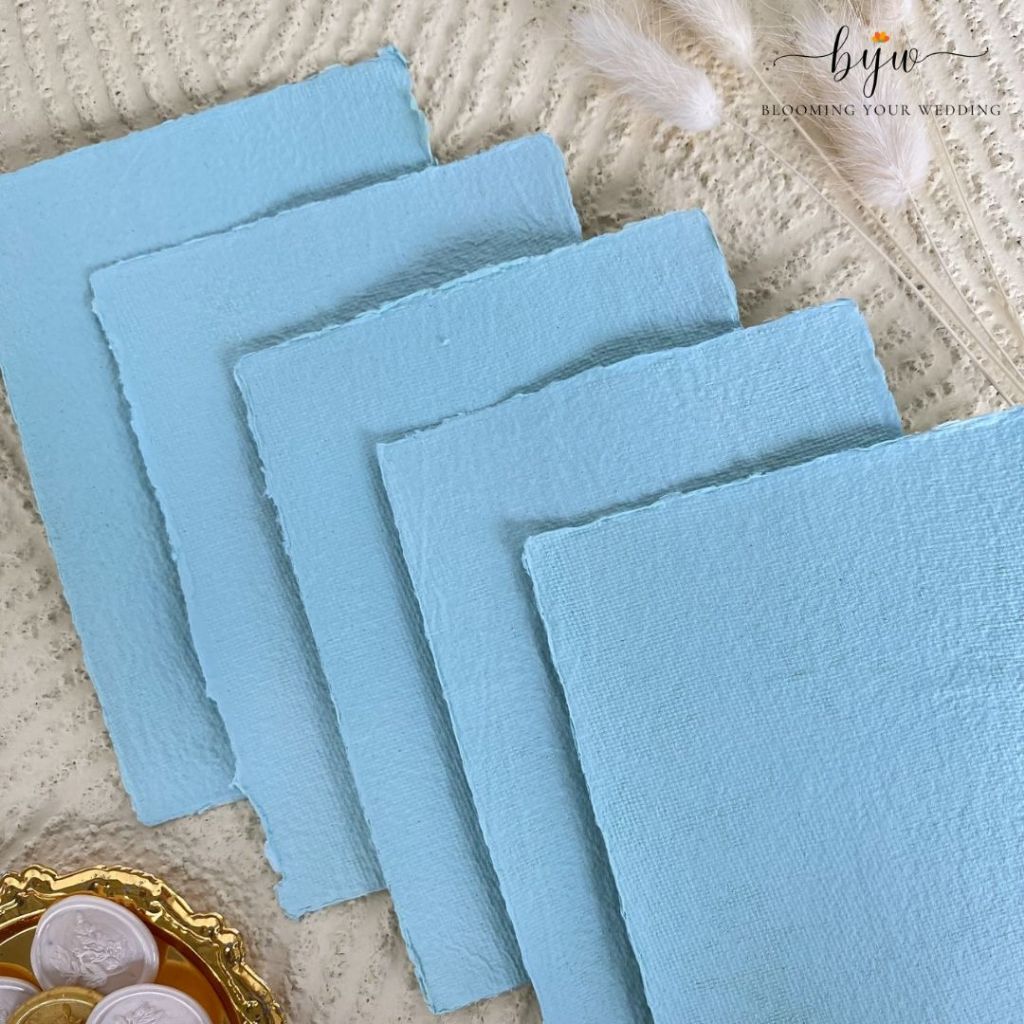 

Blue - Kertas Daur Ulang Handmade Calligraphy Paper Wedding Paper Kertas kaligrafi