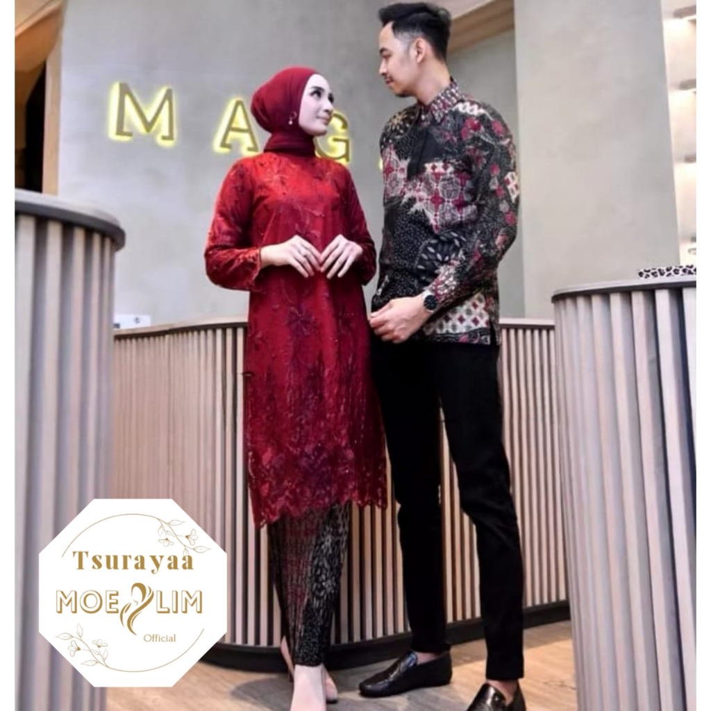 SET COUPLE TUNIK + KEMEJA PRIA || SET COUPLE || TUNIK COUPLE || KEBAYA COUPLE || KEBAYA KEKINIAN