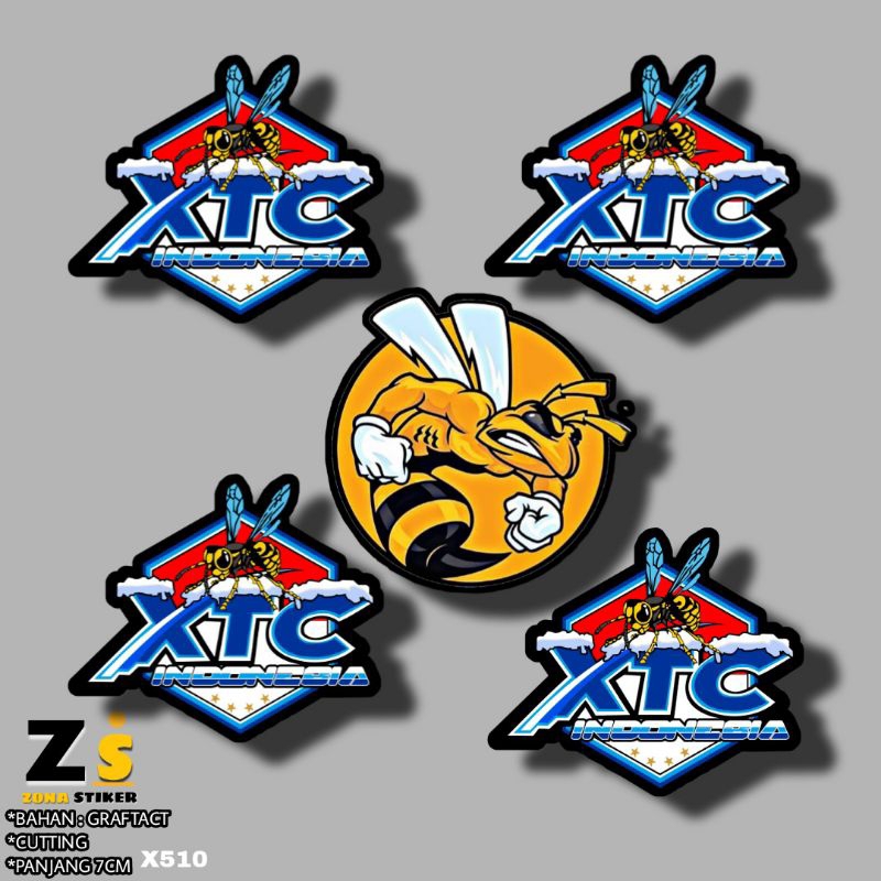 

Logo xtc indonesia dan lebah stiker x510