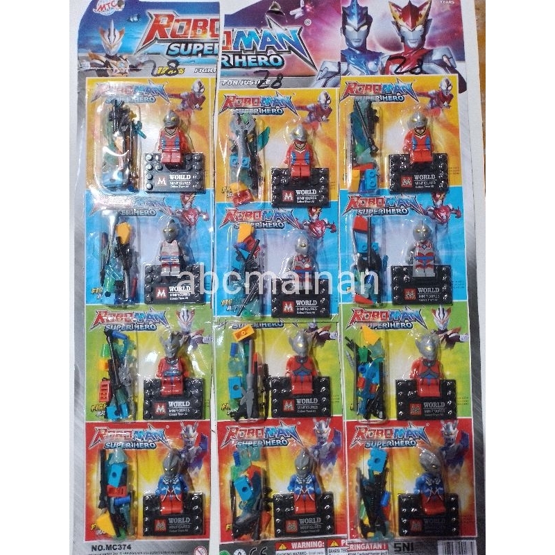 12 PCS ROBOMAN ULTRAMAN