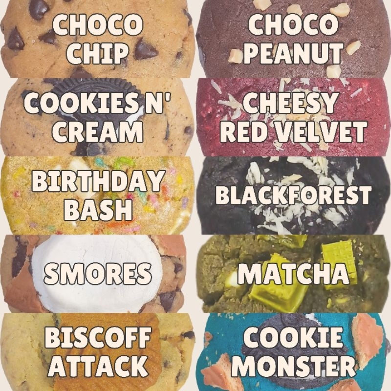 

soft baked cookies (min. beli 3 cookies)