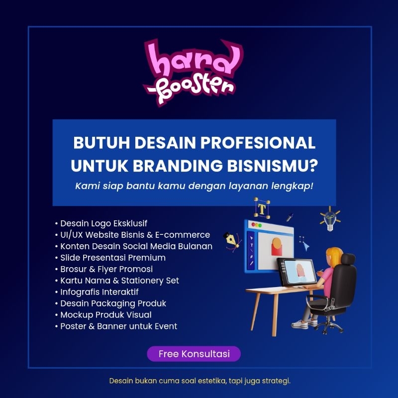 Jasa Desain Logo, Website, Sosmed, Presentasi, Brosur, dan Lainnya - Professional Design Service