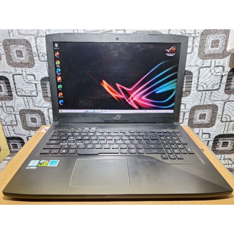 laptop asus ROG Strix Core i7 VGA Nvidia GTX 4gb Aura Keyboard FHD