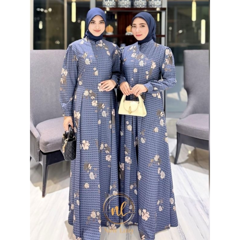 Afika dres by New lusy gamis terbaru new lusy gamis viral cod gamis mewah