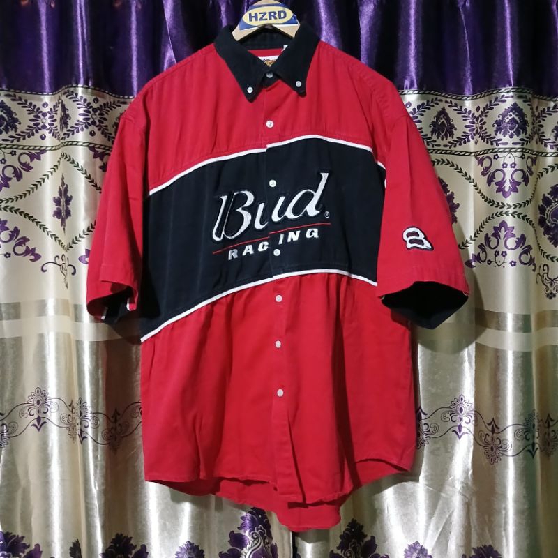 kemeja Nascar budweiser dale Jr second