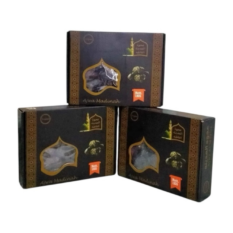 

Kurma AJWA 1KG Kurma Nabi Madinah Premium Import Azwa Haji Umroh