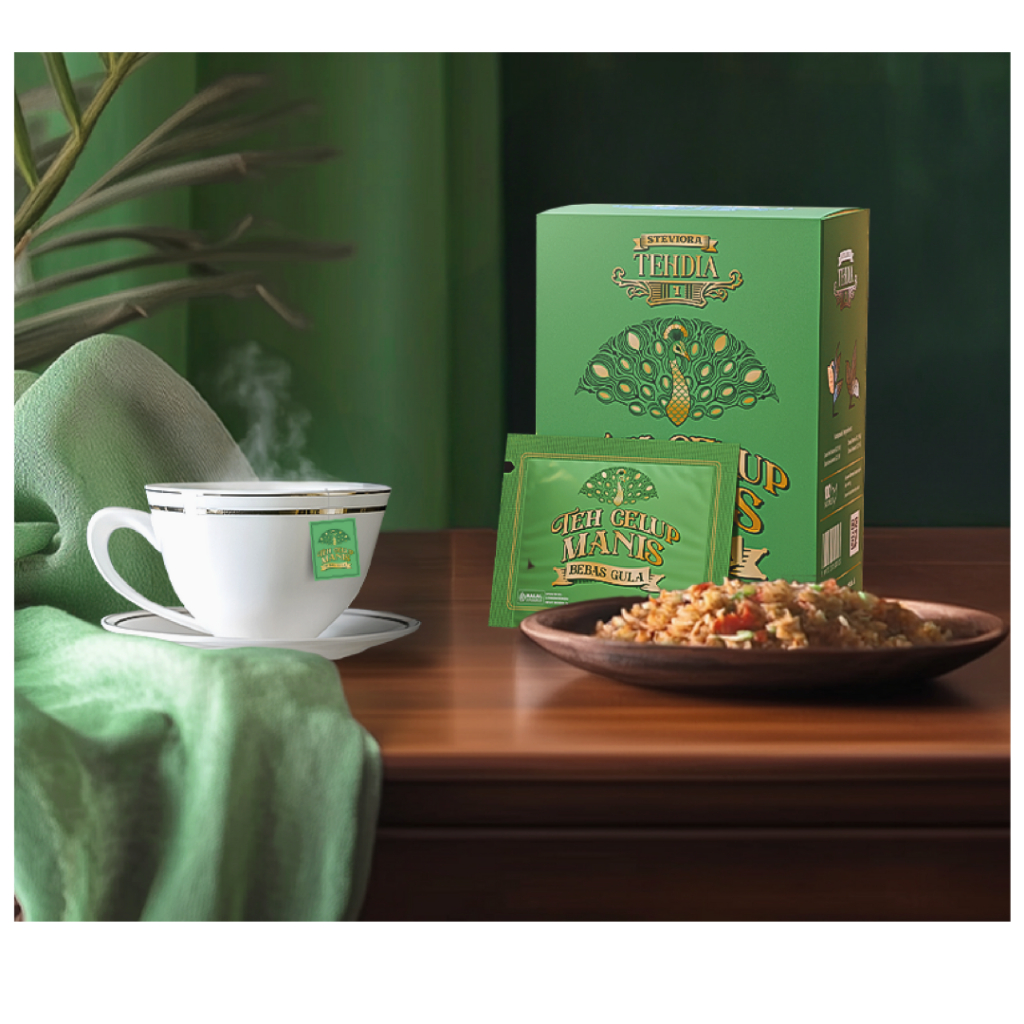 

TEHDIA Teh Hitam Celup Dengan Manis Daun Stevia isi 10 Dus