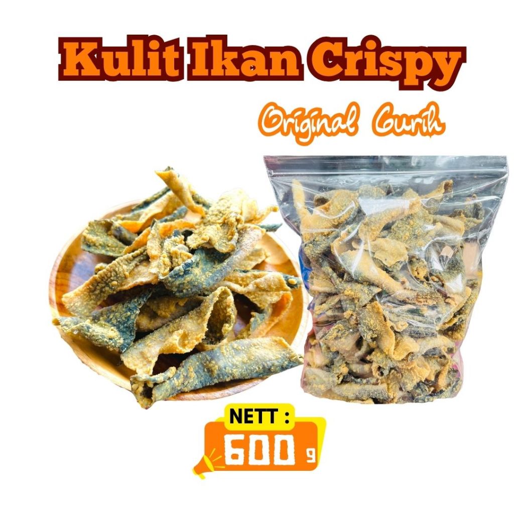 

Kerupuk Kulit Ikan Patin Pedas Daun Jeruk Dan Original berat 600 Gr
