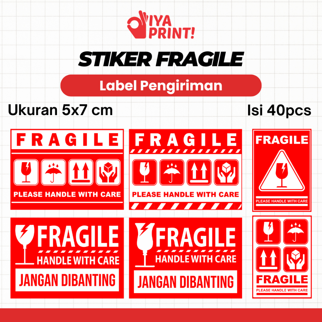 

Sticker Fragile Stiker Fragile Sticker Wajib Olshop Stiker Online Shop Sticker Peringatan Paket