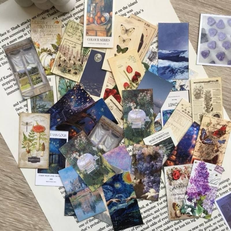 

40pcs Mini Sticker Retro Vintage / Sticker journaling / Sticker Aesthetic / Album Deco Sticker / Sticker segel / Sticker Case Hp / Vintage Sticker / Journaling Vintage Sticker / Decoration Sticker