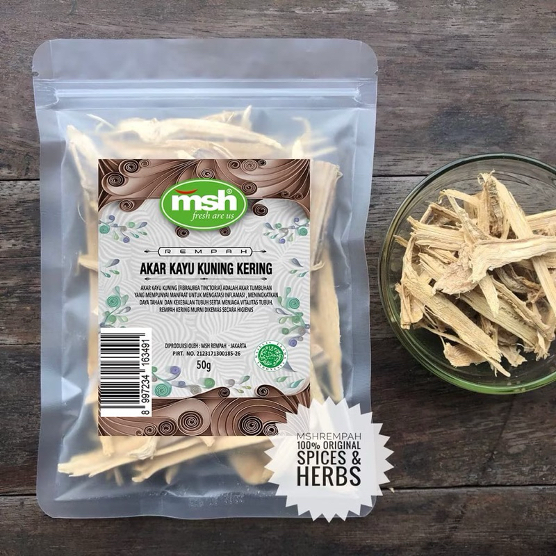 

Akar Kayu Kuning Kering 50g