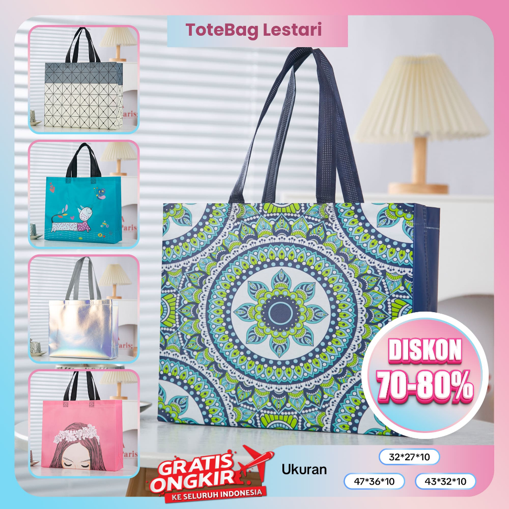

Totebag Wanita - Tas Belanja - Tas Spunbond - Tas Jinjing - Totebag - Tas Jinjing Wanita - Tas Hampers - Tas Murah - Tas Souvenir - Tas Lipat - Goodie Bag - Paperbag - Kantong Belanja - Souvenir - Tas kado - Tas Wanita - Spunbond - Kantong Belanja - Tas