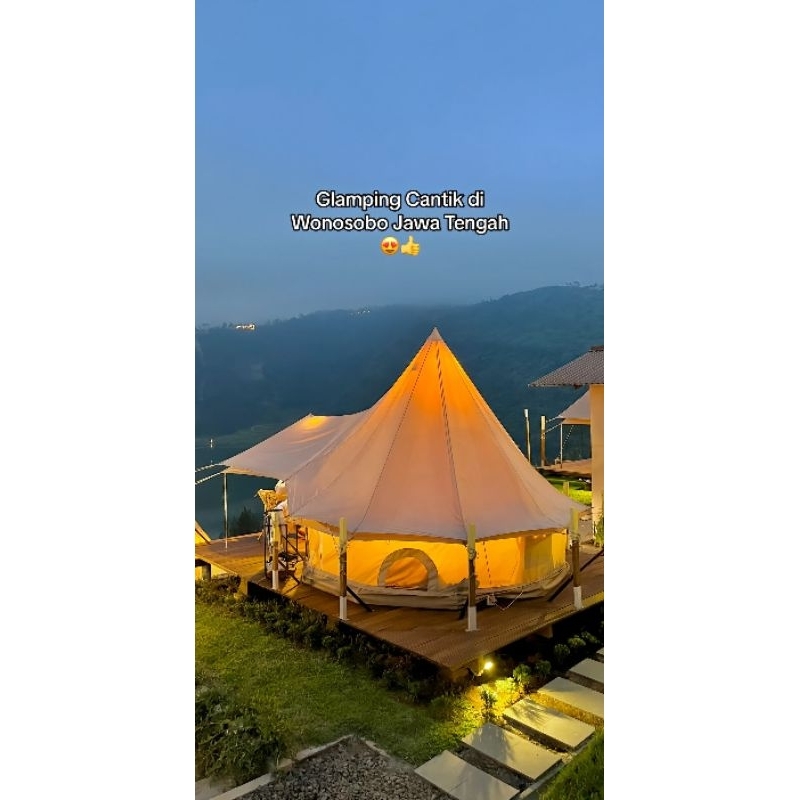 Tenda glamping safari | tenda safari fullset bahan cordura