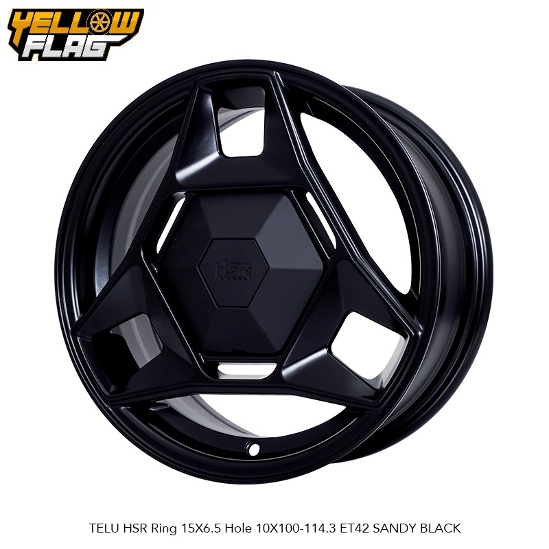 Velg mobil racing hsr telu ring 15 new veloz xenia altis wish luxio apv hsr ring 15 black