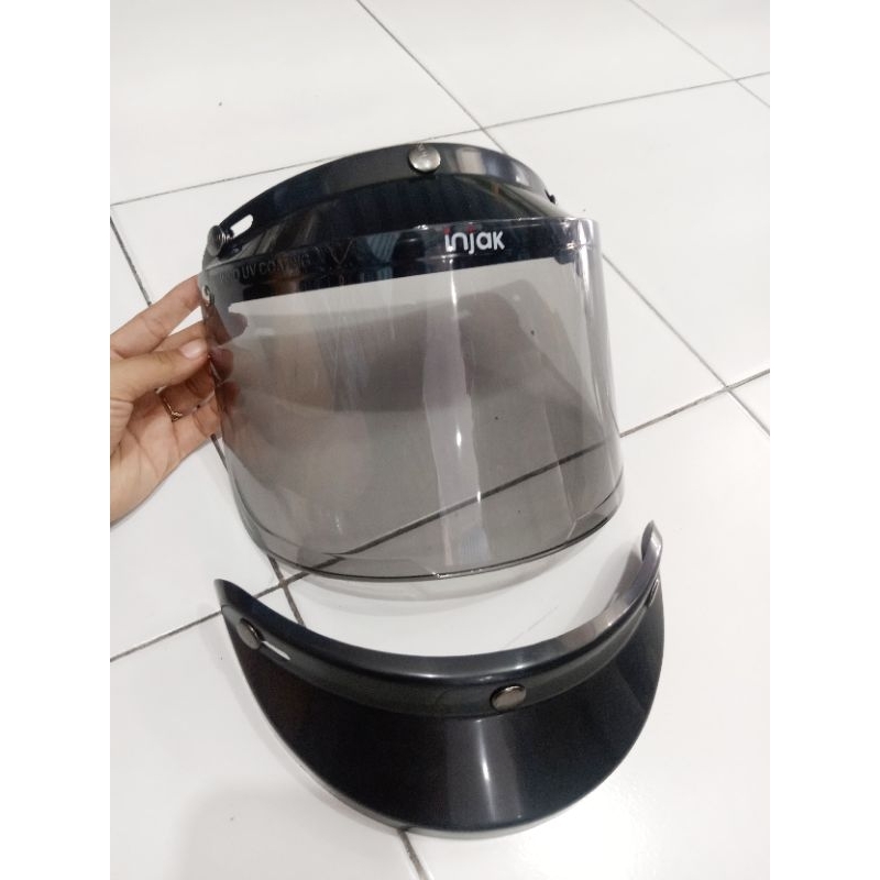kaca helm bogo injak