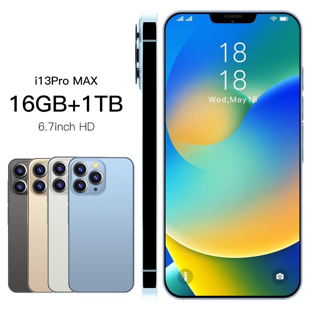 Hp I13 PRO MAX RAM 16G/ ROM 512GB/ 1T 4G/5G  LTE  6800mAh Lithium-ion battery Garansi 1 Tahun Grosir