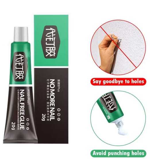 JC-LEM PENGGANTI PAKU TEMBOK NO MORE NAIL GLUE PEREKAT DINDING SUPER KUAT/PEREKAT KERAMIK SUPER KUAT