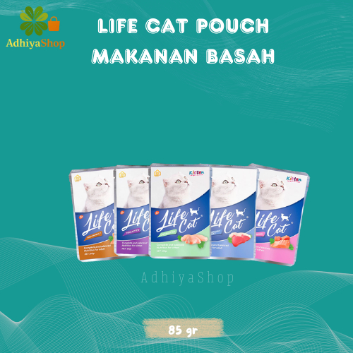 Makanan Kucing basah life cat LIFE CAT pouch 85gr makanan basah kucing