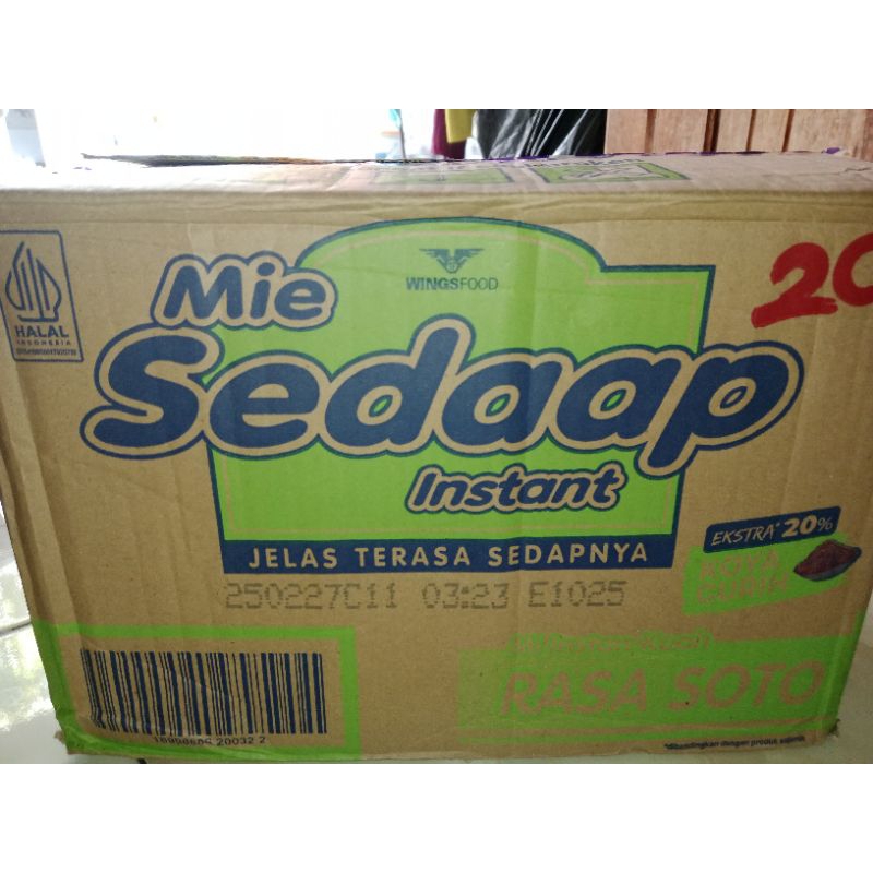 

Mie Sedap Soto 1 Dus isi 40