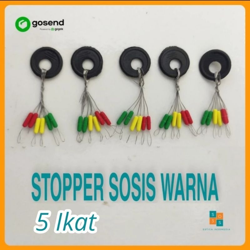 5 Ikat Stopper Pancing Import / Aksesoris Senar Pancing Murah