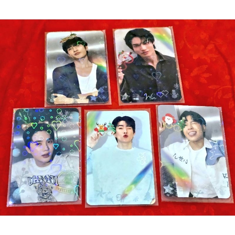 [Ready Stock] Photocard official Christmas gmmtv win earth inn off singto