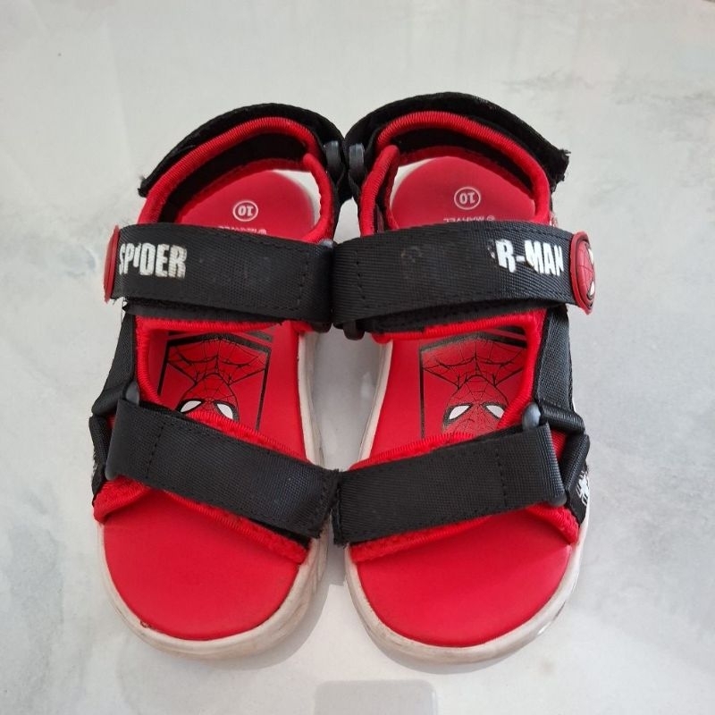 Sepatu Sandal Anak Laki-laki SPIDERMAN BATA Marvel size 10 (preloved)