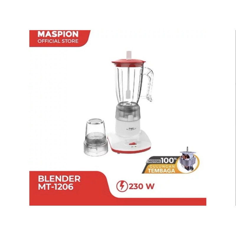 Blender Maspion 1206 Mika/Plastik - 1 Liter
