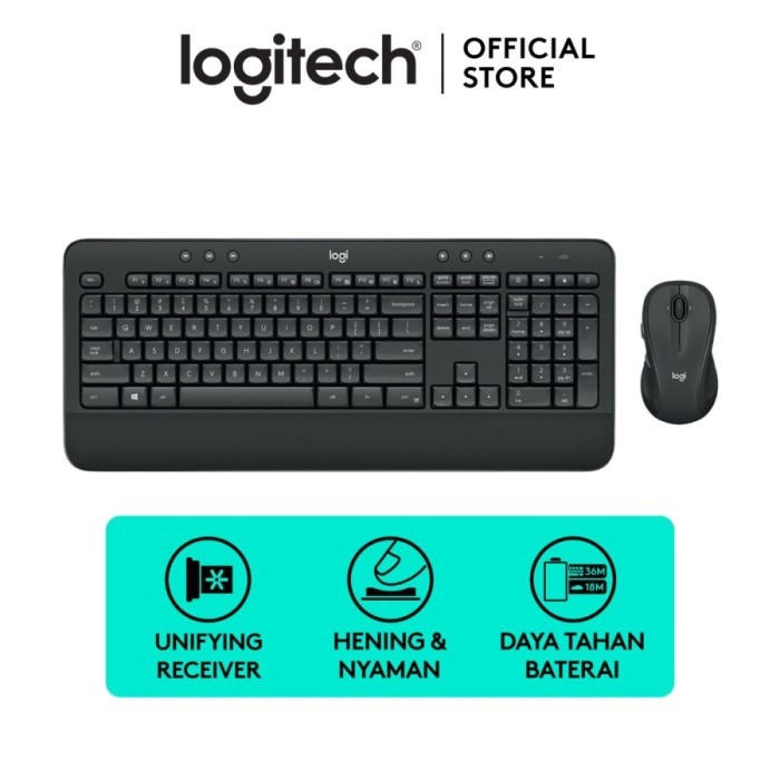 Logitech MK545 Keyboard Mouse Wireless Combo Advanced Logitech MK 545