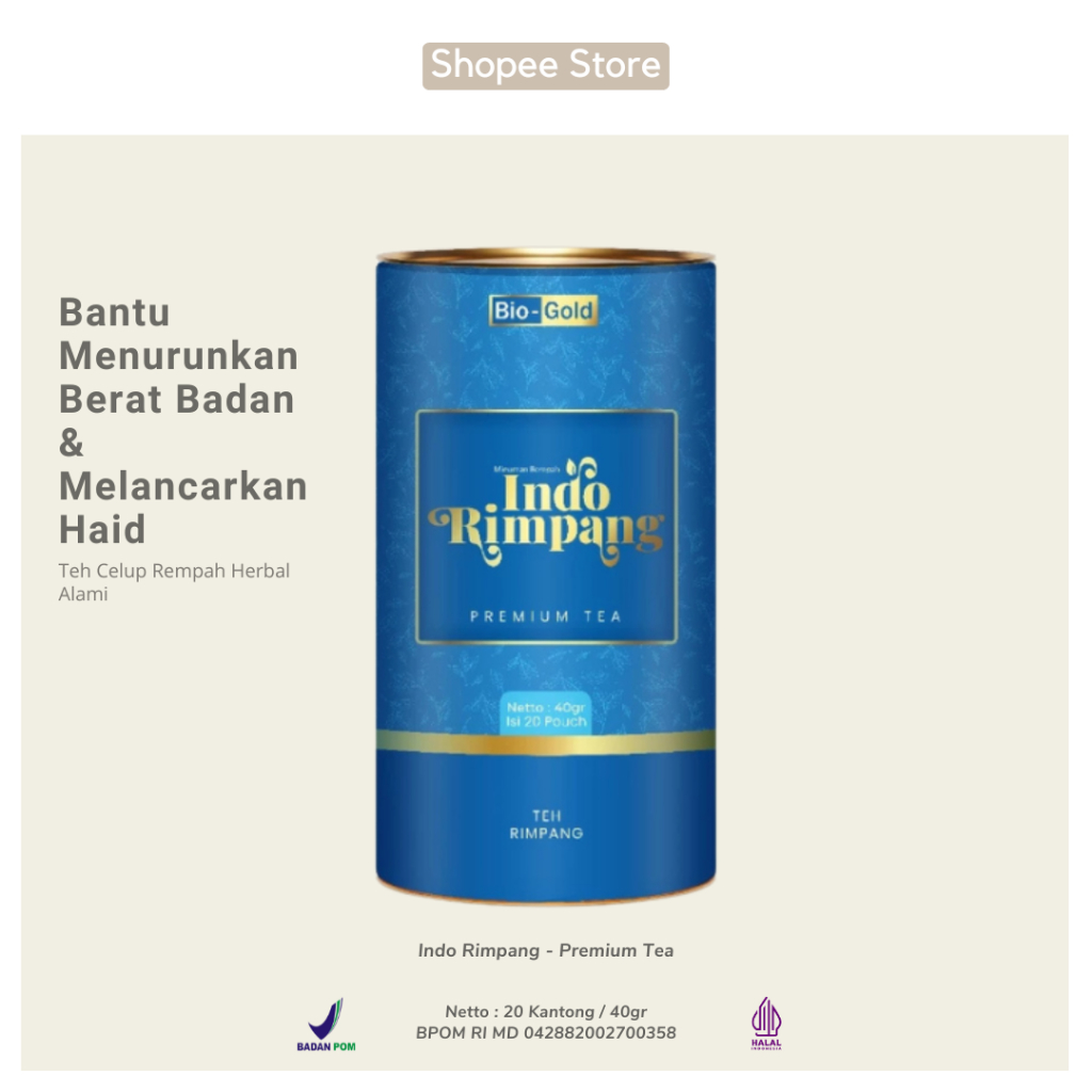 

Teh Celup INDO RIMPANG Premium Tea Penurun Berat Badan Detox Alami Dengan Ramuan Ala JSR Halal BPOM