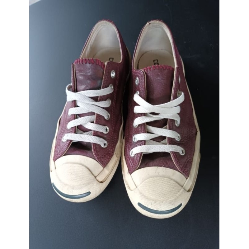 CONVERSE JACK PURCELL OX LEATHER WINE