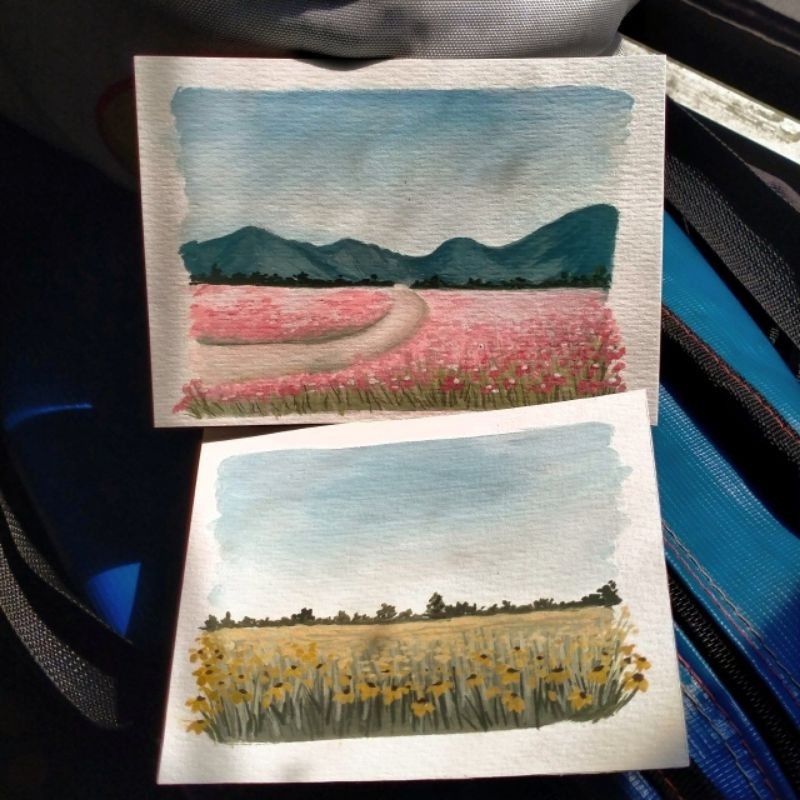 

hand painting post card by painterry