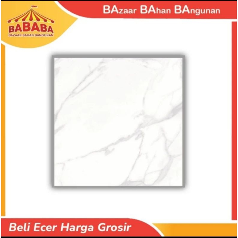 KERAMIK LANTAI GLOSSY MOTIF MARBLE 60X60 HABITAT VISCONTI