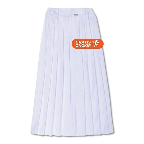 ROK PUTIH ANAK SEKOLAH SD PEREMPUAN BAWAHAN ROK PUTIH MODEL PANJANG FULL REMPEL