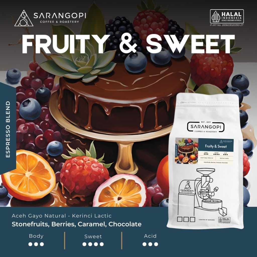 

Fruity & Sweet Special Blend Sarangopi Roastery - Espresso Blend Coffee
