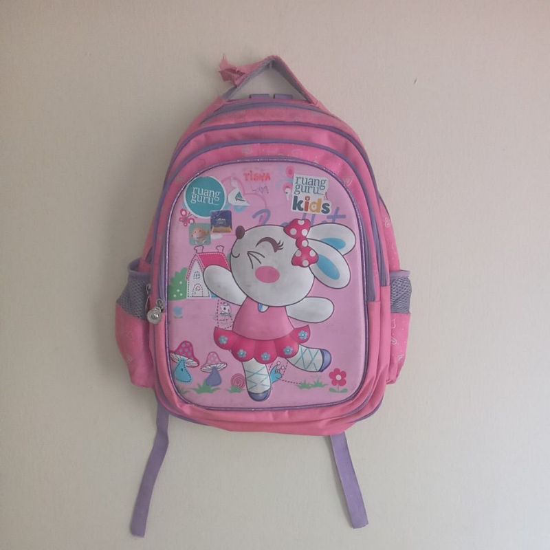 TSY Tas Sekolah Anak Cewek Warna Pink Kelinci