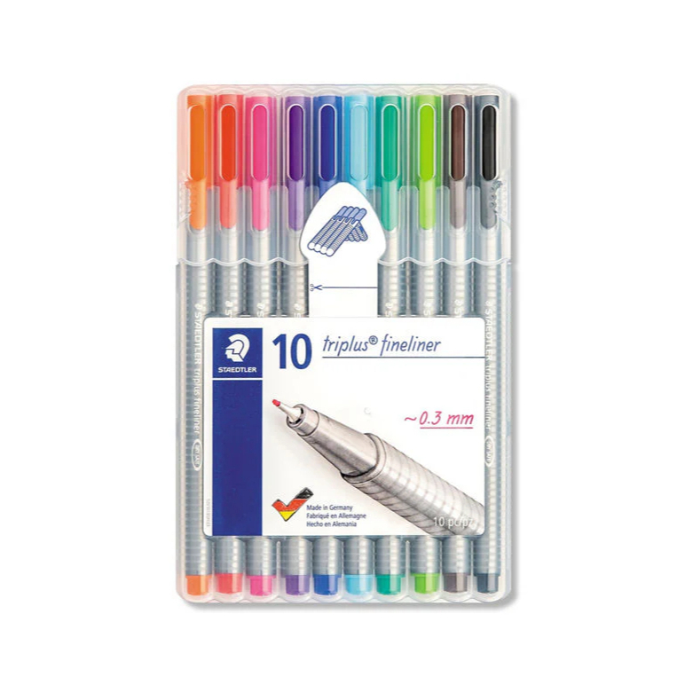 

STAEDTLER TRIPLUS FINELINER 10 WARNA/ 334 SB10 0.3MM