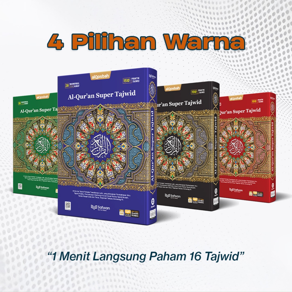 Al Quran Besar Super Tajwid Dengan Kode Tajwid Warna Al-Quran Safwan Jumbo Belajar Tajwid Latin full
