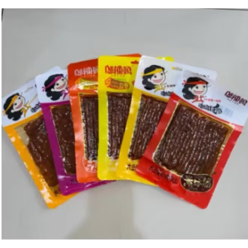 

Cemilan Pedas / Snack Gluten Stick Halal / Snack Kulit Tahu Rasa Pedas