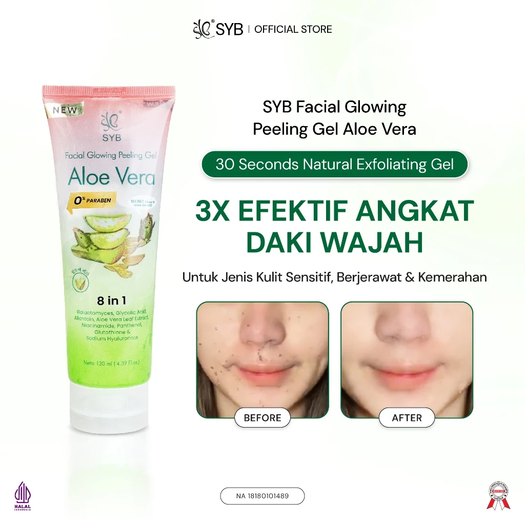 SYB Facial Glowing Peeling Gel Aloevera
