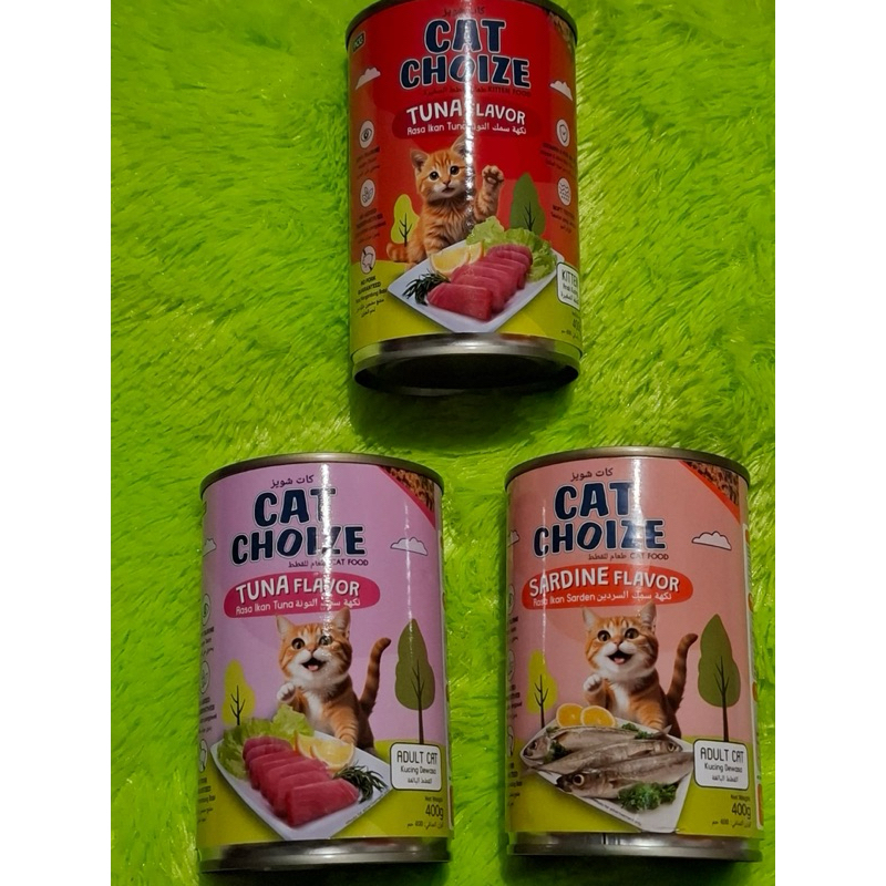 cat choize wet food kaleng 400 gram Tuna Adult/Tuna Kitten/Sarden Adult